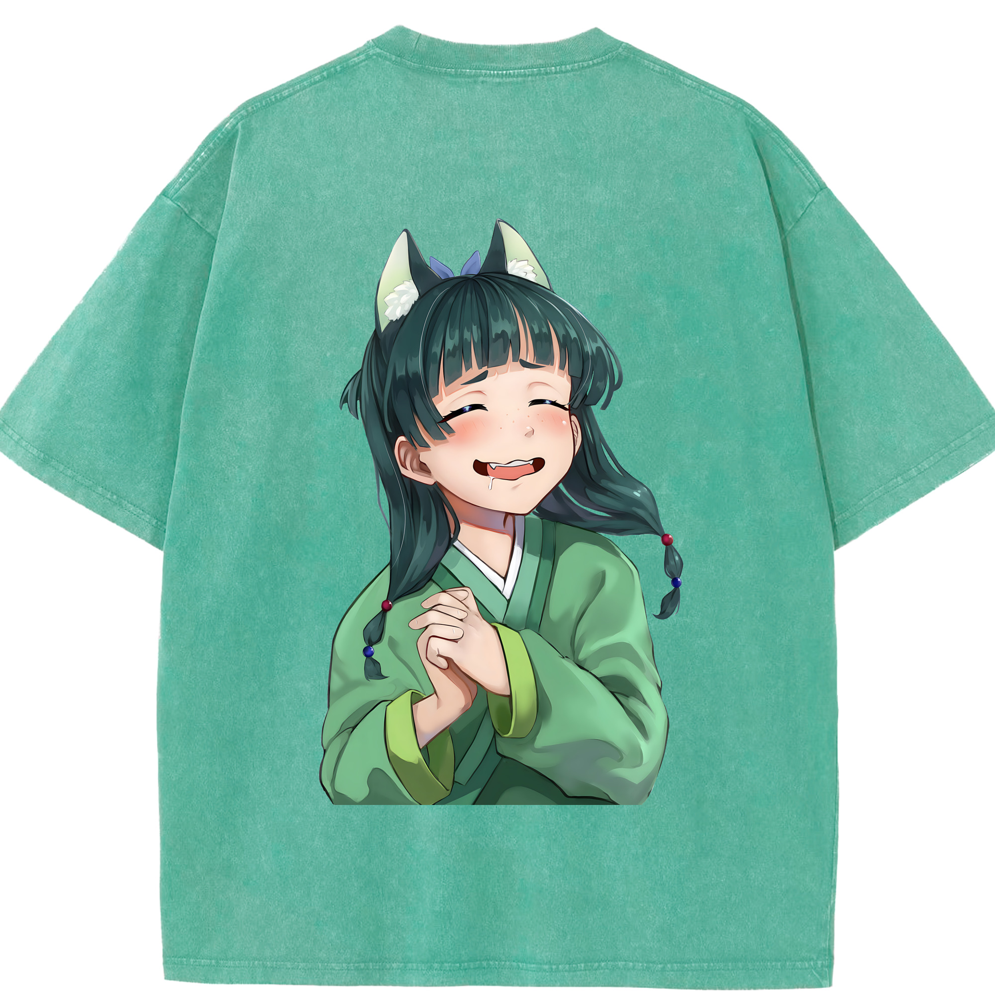 （画像用） 薬屋のひとりごと The Apothecary Diaries 綿100% ヴィンテージ風 半袖Tシャツ（背面プリント）
